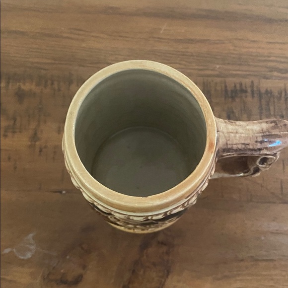 Vintage Ceramic Beer Stein Men Pipe Barrel Woods Made in Japan - Picture 7 of 8